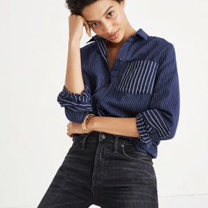 Madewell Striped Ex-Boyfriend Shirt